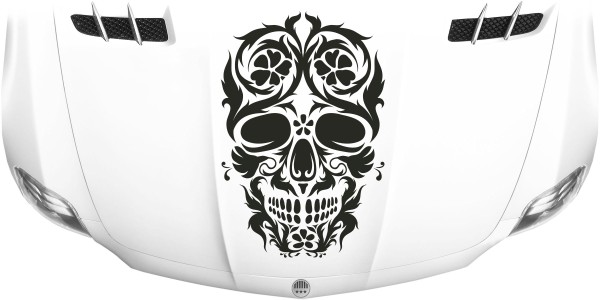 Motorhauben Aufkleber Totenkopf Mexiko Calavera