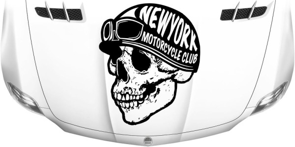 Motorhaubendekor Totenkopf New York Motorcycle Club