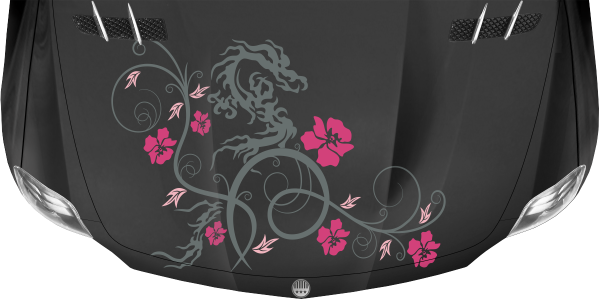 Preview: Motorhaubendekor Ornament mit Drachen Preview: Motorhaubendekor Ornament mit Drachen