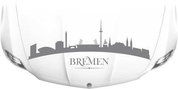 Motorhaubendekor Skyline Bremen