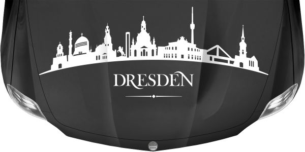 Preview: Motorhaubendekor Skyline Dresden Preview: Motorhaubendekor Skyline Dresden