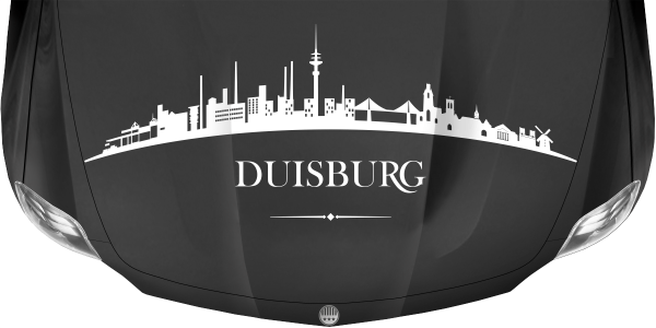 Preview: Motorhaubendekor Skyline Duisburg Preview: Motorhaubendekor Skyline Duisburg