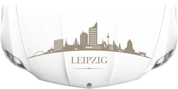 Motorhaubendekor Skyline Leipzig