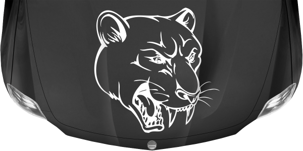 Preview: Motorhaubendekor Tiger Kopf Preview: Motorhaubendekor Tiger Kopf