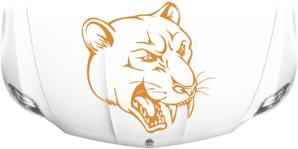 Preview: Motorhaubendekor Tiger Kopf Preview: Motorhaubendekor Tiger Kopf