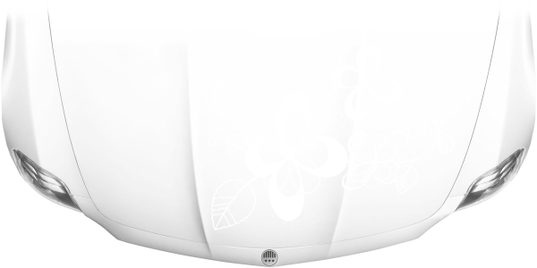 Preview: Motorhaubensticker Blumenornament Preview: Motorhaubensticker Blumenornament