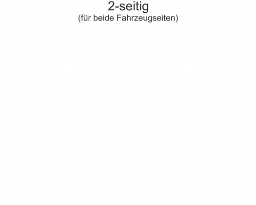 Preview: Seitenaufkleber Design Pusteblume | Set für beide Fahrzeugseiten