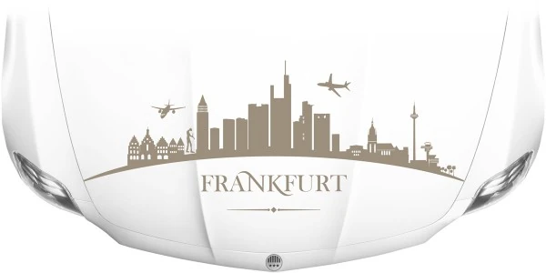 Motorhaubensticker Skyline Frankfurt