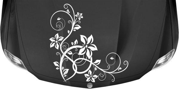 Preview: Motorhaubensticker Stilvolles Ornament