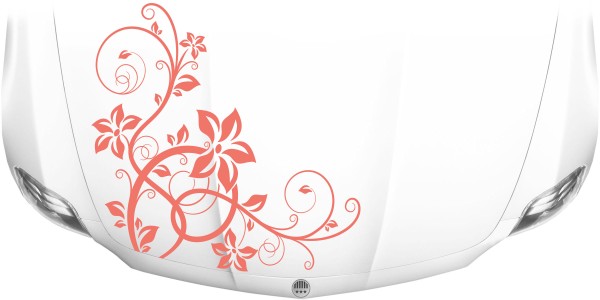 Aufkleber für die Motorhaube mit Stilvollem Ornament