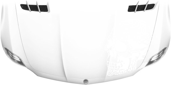 Preview: Autoaufkleber Azteken Totenschädel