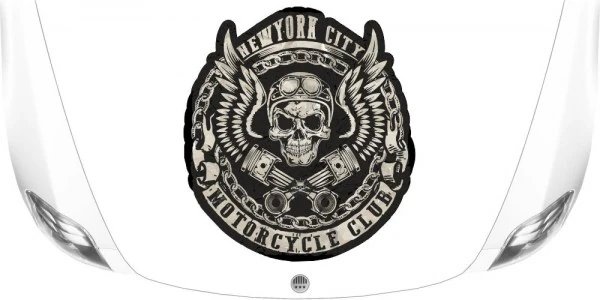 Motorhaubentattoo für LKW oder Vans mit Logo NEW YORK Motorcycle Club