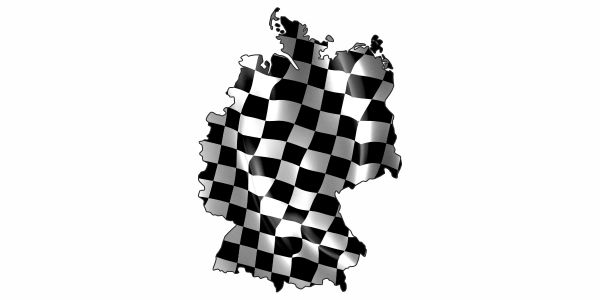 Preview: Racingdekor Silhouette von Deutschland