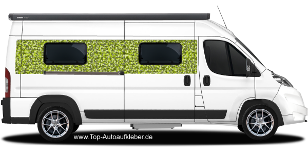 Aufkleber für Wohnmobil, Camper und Van mit Camouflage Muster