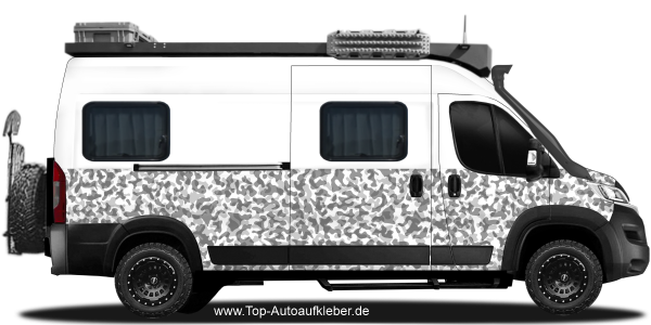 Preview: Aufkleber für Wohnmobil und Van mit Camouflage Muster