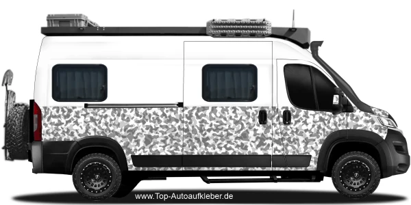 Reisemobil Aufkleber Camouflage | Set für beide Fahrzeugseiten