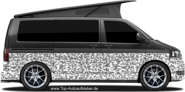 Preview: Aufkleber für Wohnmobil und Van mit Camouflage Muster