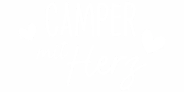 Reisemobilaufkleber Camper mit Herz - Ansicht Farbauswahl
