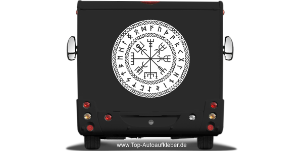 Preview: Reisemobilaufkleber Wegzeichen Midgards