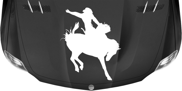 Preview: Rodeo Motorhauben Aufkleber