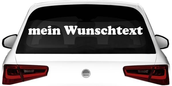 Heckscheibenaufkleber Wunschtext | 21