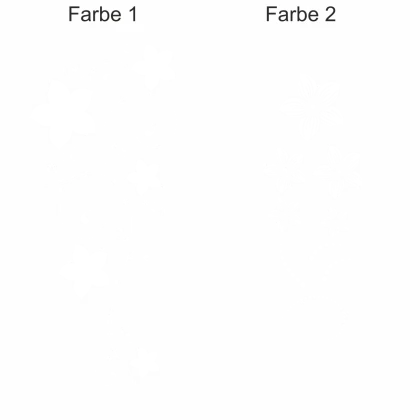 Autoaufkleber Buntes Blumenornament - Ansicht Farbauswahl