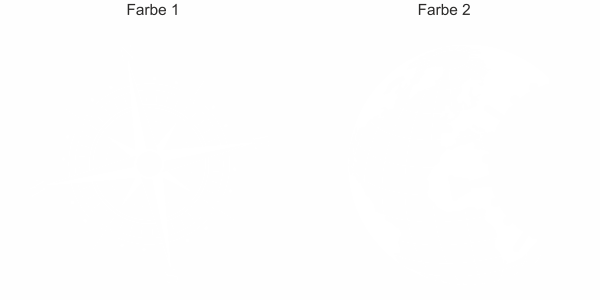 Preview: Seitenaufkleber Windrose mit Weltkugel | Set für beide Fahrzeugseiten
