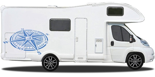 Preview: Wohnmobilaufkleber Windrose