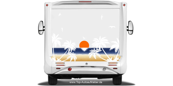 Preview: Sonnenuntergang am Strand für Wohnmobile Preview: Sonnenuntergang am Strand für Wohnmobile