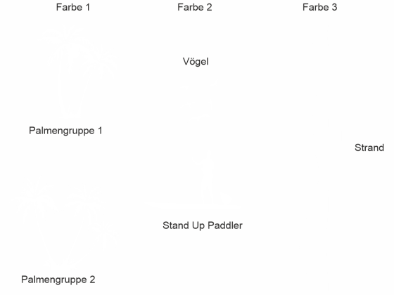 Stand Up Paddling Camper Aufkleber | Set für beide Fahrzeugseiten