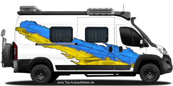 Preview: Sticker Die Flagge der Ukraine | Autoaufkleber Set für beide Fahrzeugseiten Preview: Sticker Die Flagge der Ukraine | Autoaufkleber Set für beide Fahrzeugseiten