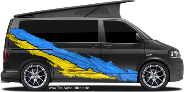 Preview: Sticker Die Flagge der Ukraine | Autoaufkleber Set für beide Fahrzeugseiten Preview: Sticker Die Flagge der Ukraine | Autoaufkleber Set für beide Fahrzeugseiten