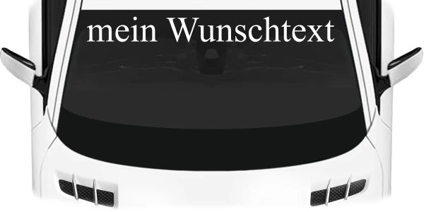 Heckscheibenaufkleber Wunschtext | 20