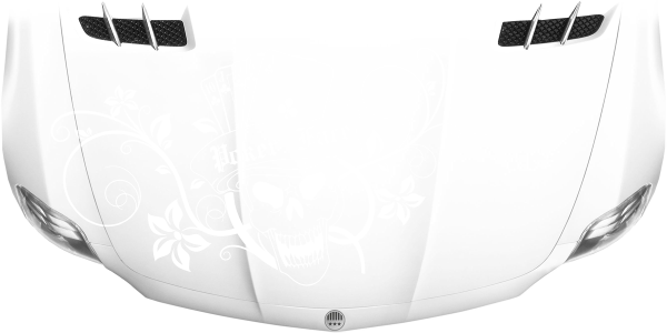 Preview: Motorhaubenaufkleber Poker Face