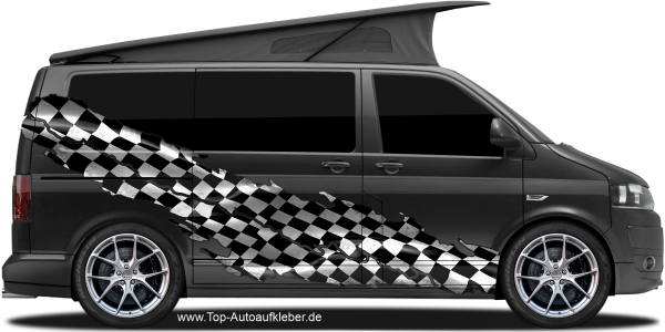 Preview: Aufkleber Zielflagge | Set für beide Fahrzeugseiten Preview: Aufkleber Zielflagge | Set für beide Fahrzeugseiten