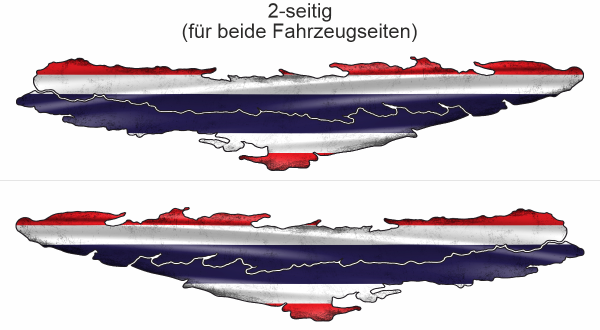 Preview: Wohnmobil Aufkleber die Flagge Thailands | Set für beide Fahrzeugseiten Preview: Wohnmobil Aufkleber die Flagge Thailands | Set für beide Fahrzeugseiten