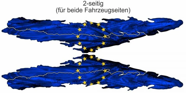 Wohnmobil Aufkleber Flagge von Europa