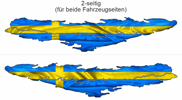 Preview: Wohnmobil Aufkleber Flagge Schwedens | Set für beide Fahrzeugseiten Preview: Wohnmobil Aufkleber Flagge Schwedens | Set für beide Fahrzeugseiten