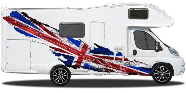 Wohnmobil Flagge Großbritannien | Set für beide Fahrzeugseiten