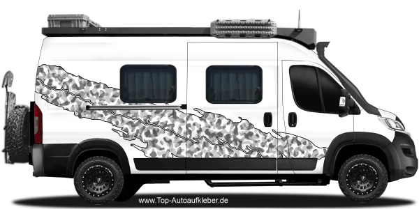 Wohnmobil Klebefolie Camouflage Design | Set für beide Fahrzeugseiten