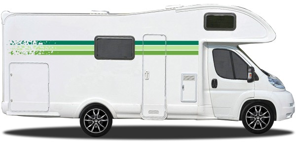 Preview: Wohnmobil Zierstreifen 01 | Set für beide Fahrzeugseiten Preview: Wohnmobil Zierstreifen 01 | Set für beide Fahrzeugseiten