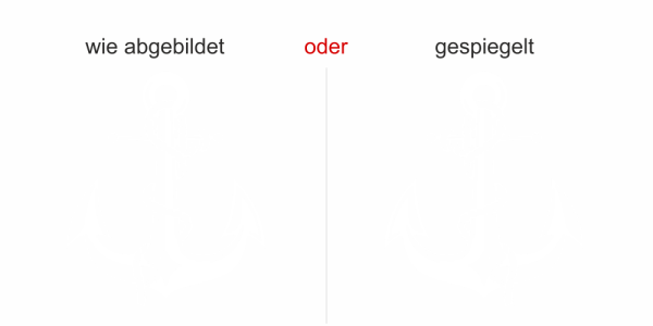 Wohnmobilaufkleber Ankermotiv