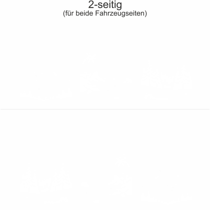 Wohnmobilaufkleber Berge und Meer | Set für beide Fahrzeugseiten