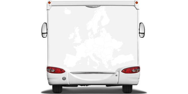 Preview: Wohnmobilaufkleber Europa Karte