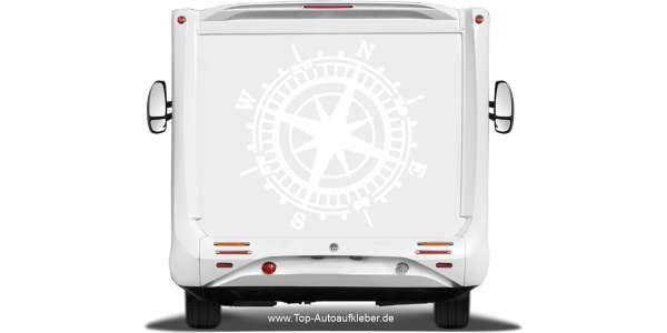 Preview: Wohnmobilaufkleber Kompass Preview: Wohnmobilaufkleber Kompass