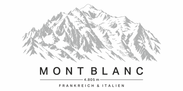 Wohnmobilaufkleber Mont Blanc