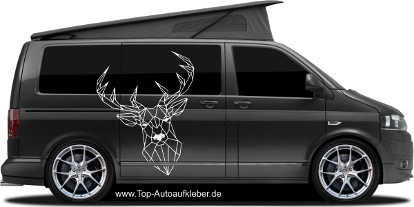 Preview: Wohnmobilaufkleber Geometrie Hirsch Preview: Wohnmobilaufkleber Geometrie Hirsch