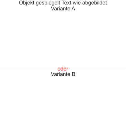 Wohnmobilaufkleber Skyline Baden-Württemberg - gespiegelt - Text wie abgebildet - Ansicht Farbauswahl - Varianten A und B
