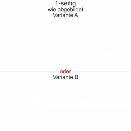 Wohnmobilaufkleber Skyline Baden-Württemberg - wie abgebildet - Ansicht Farbauswahl - Varianten A und B