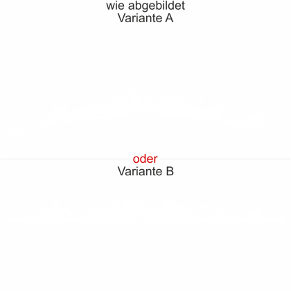Preview: Wohnmobilaufkleber Skyline Bayern - wie abgebildet - Ansicht Farbauswahl - Varianten A und B